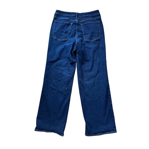 OLD NAVY WOW Wide Leg Denim Blue Jeans, Woman's Jeans/Pants; High Rise, Wide Leg - Picture 2 of 10